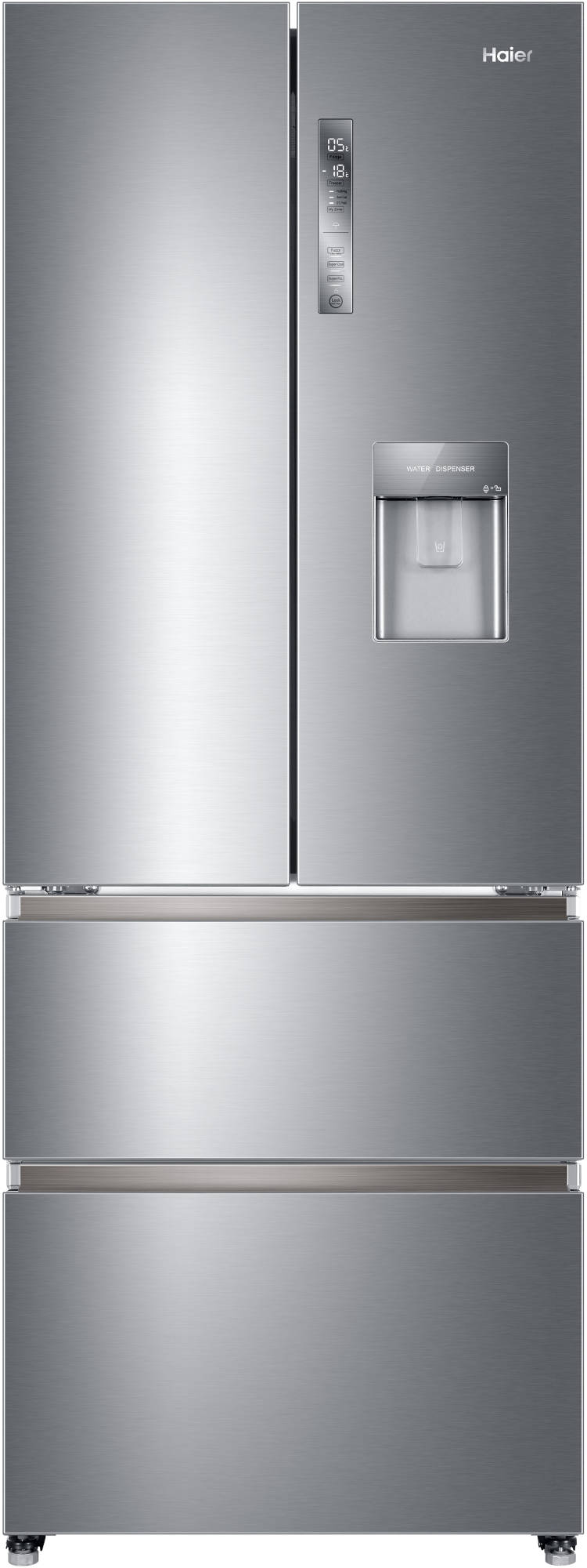 haier Réfrigérateur multi-portes 70cm 422l a+ no frost aluminium haier