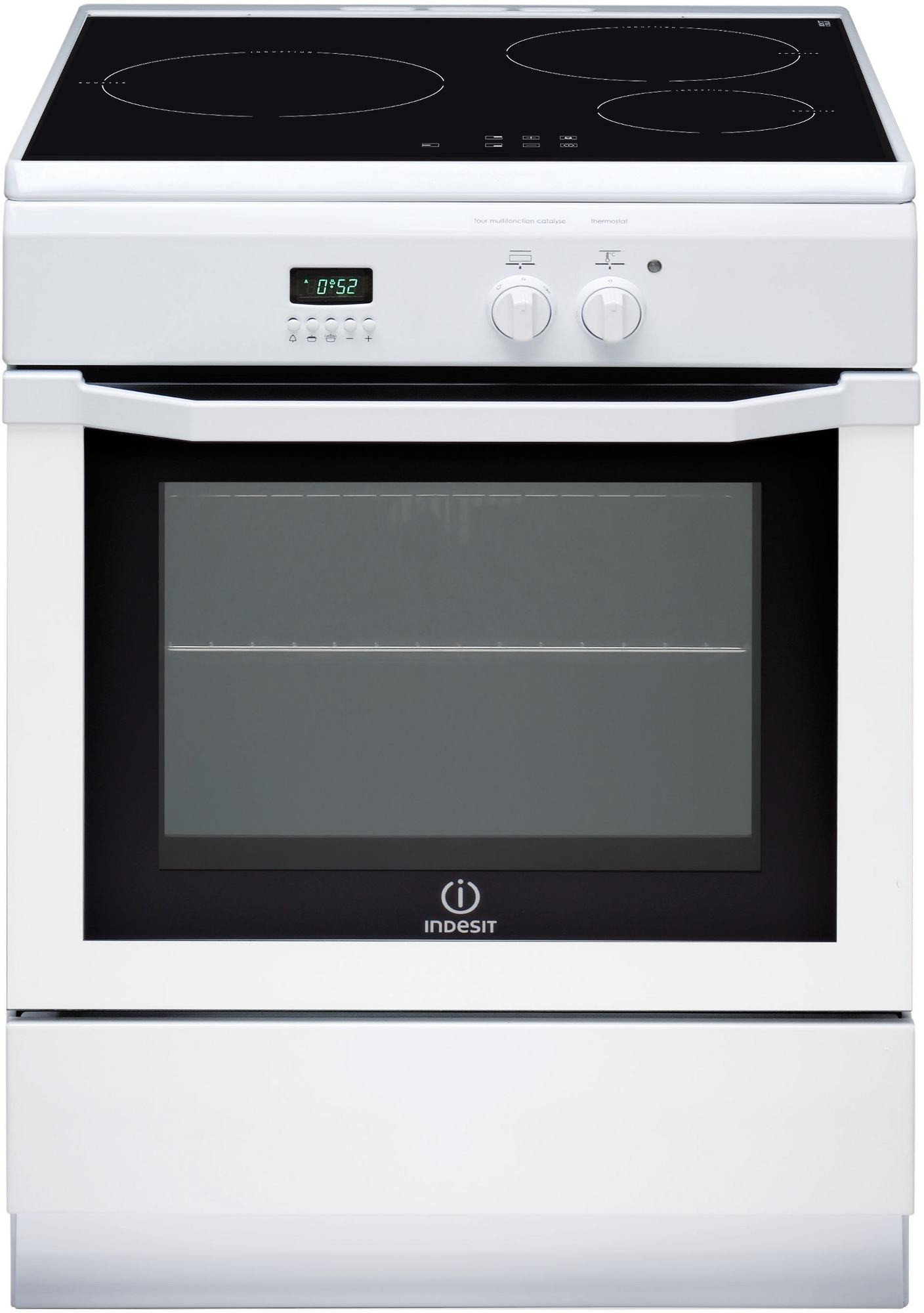 indesit Cuisinière induction 59l 3 feux blanc indesit