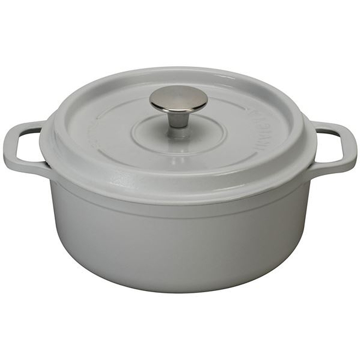 invicta Cocotte ronde en fonte émaillée 28cm gris invicta