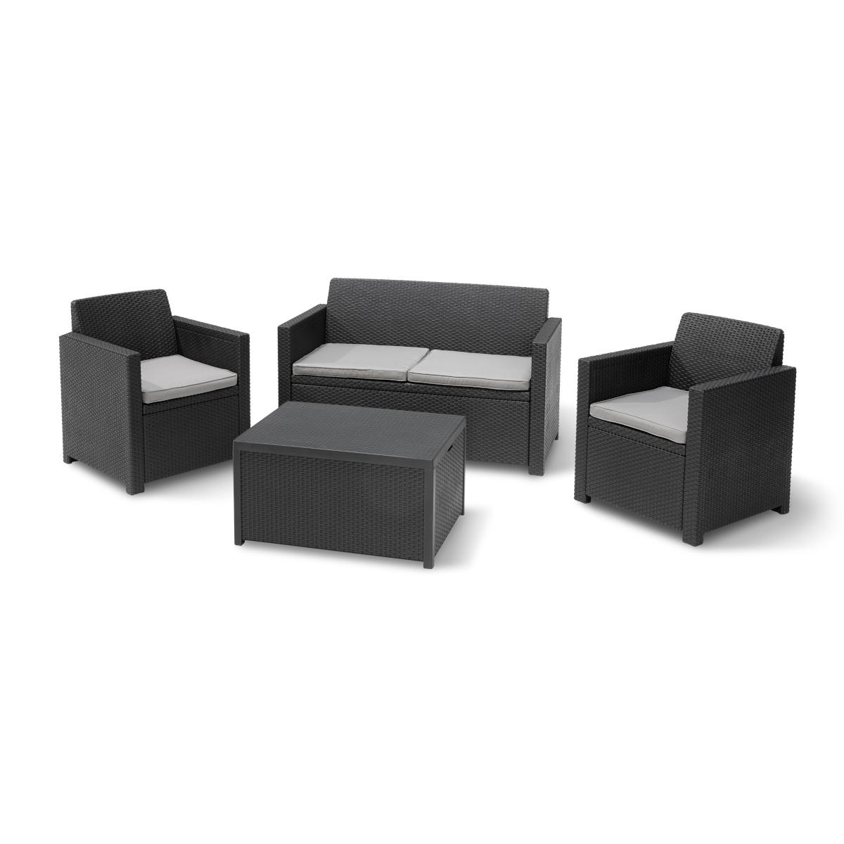 keter Salon de jardin résine merano ? anthracite keter