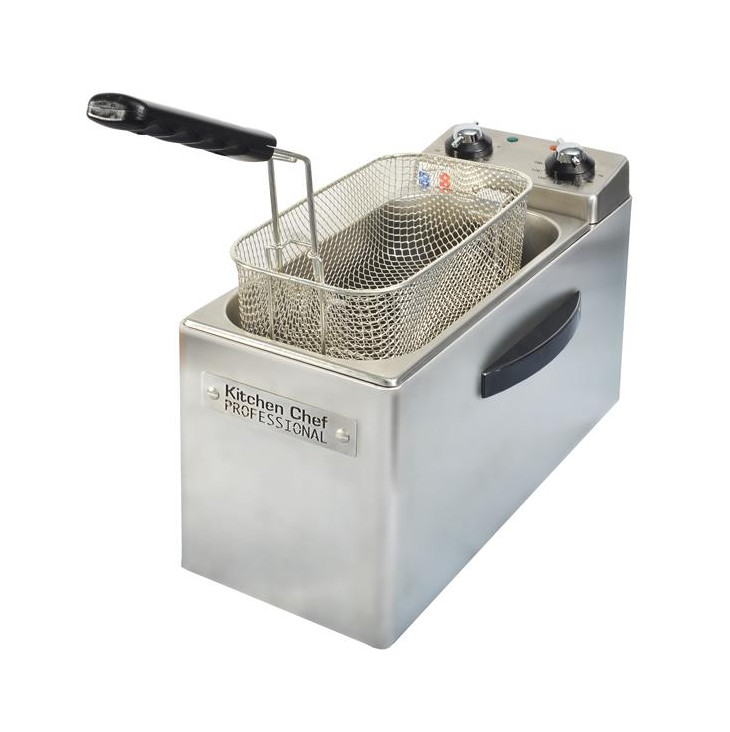kitchen chef Friteuse professionnelle 4l 2500w inox kitchen chef