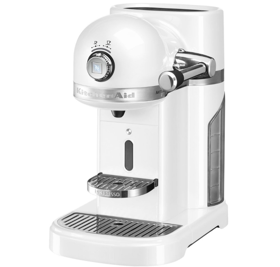 kitchenaid Cafetière nespresso automatique 19bars blanc givre kitchenaid