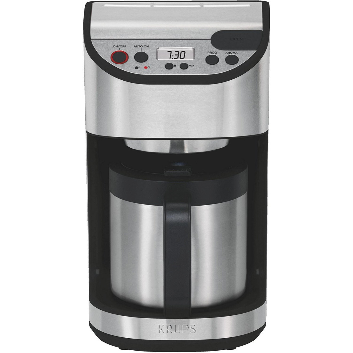 krups Cafetière isotherme programmable 10 tasses 1100w krups