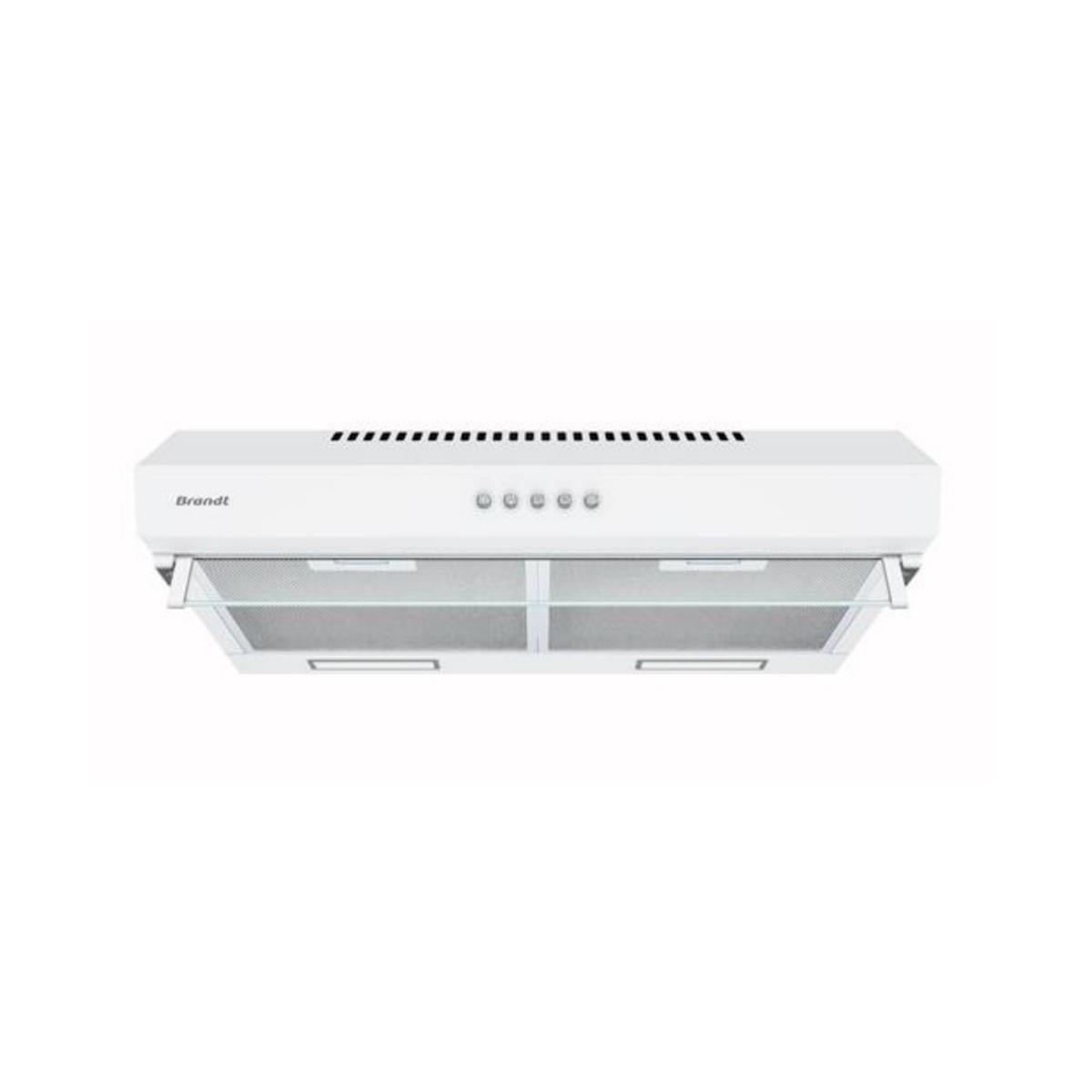 BHC4611W - BRANDT - Hotte visière 60cm 319m3/h blanc