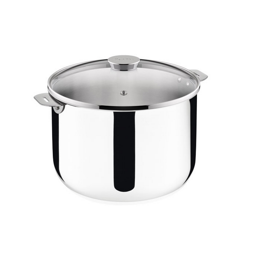 lagostina Marmite inox 24cm + couvercle en verre lagostina