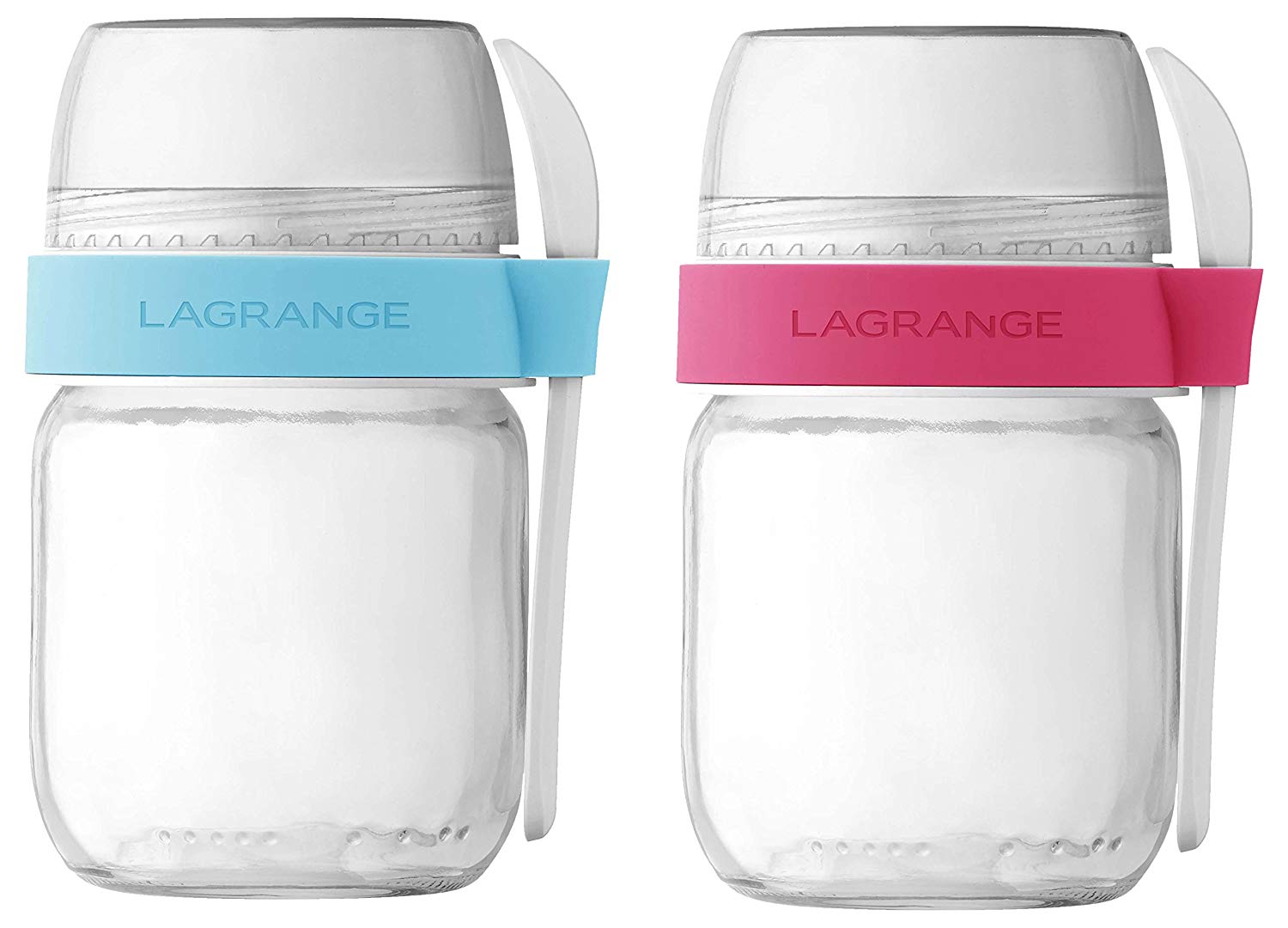 lagrange Lot de 2 pots en verre pour yaourtière lagrange