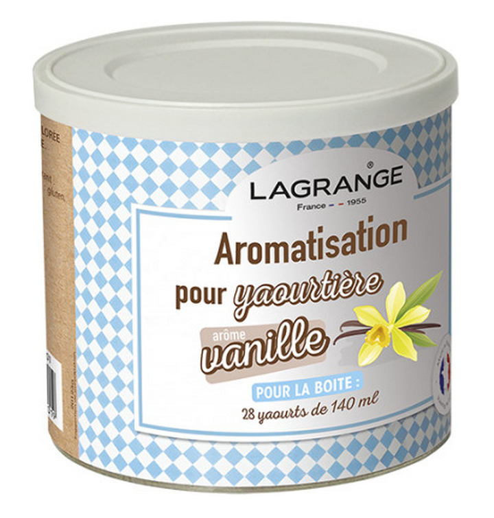 lagrange Pot de 425g arome vanille pour yaourtière lagrange