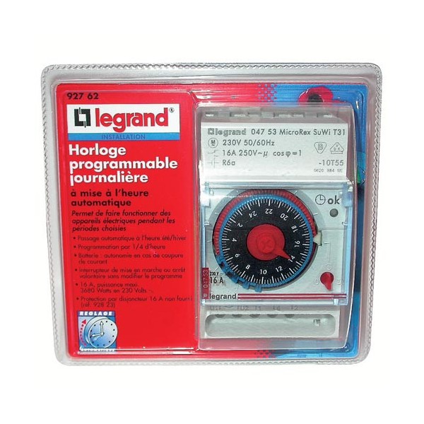 legrand Horloge programmable journalière legrand