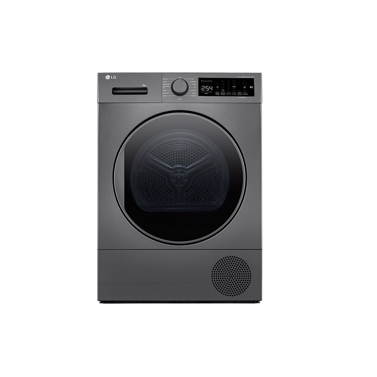 lg Sèche-linge pompe à chaleur avec condenseur 60cm 8kg noir lg