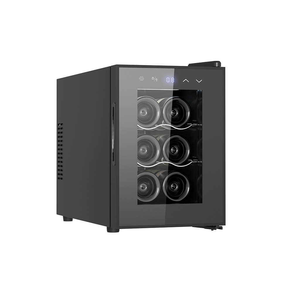 livoo Cave à vin de service 6 bouteilles noir livoo