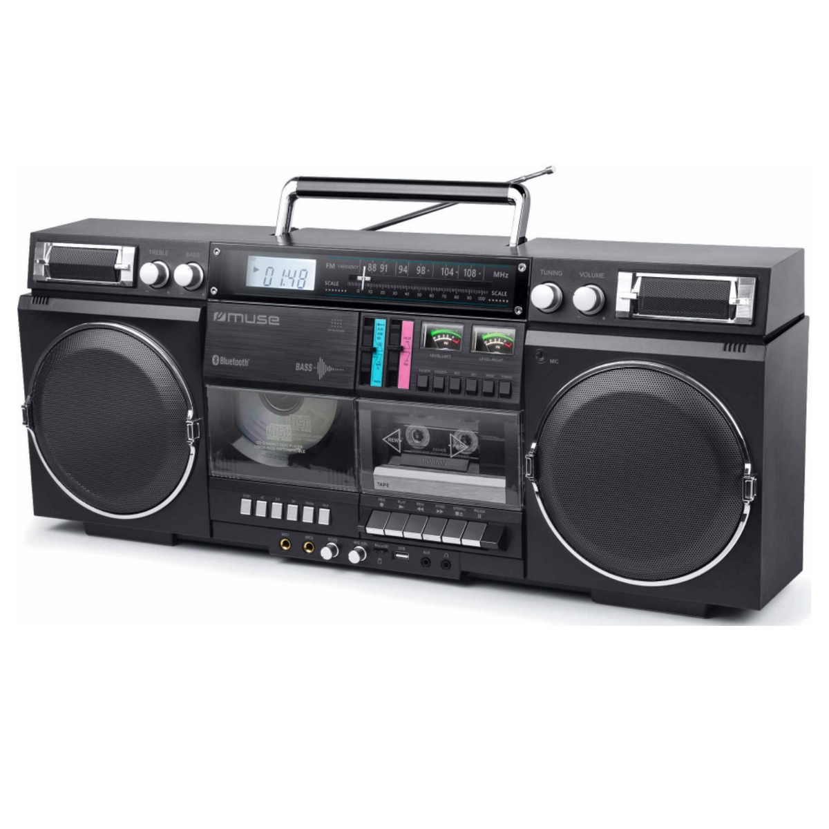muse Radio-cassette cd avec bluetooth noir muse