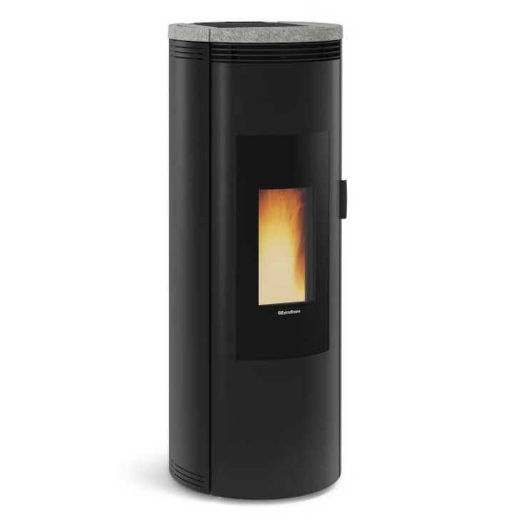 nordica extraflame Poêle à granulés de bois 8kw noir/pierre nordica extraflame