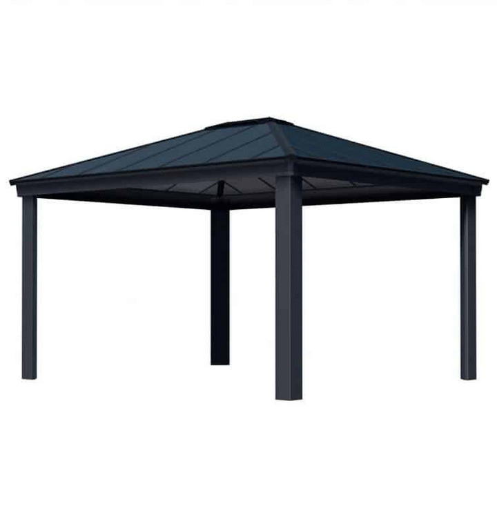 palram Gazebo de jardin 425,5x363,5cm gris palram