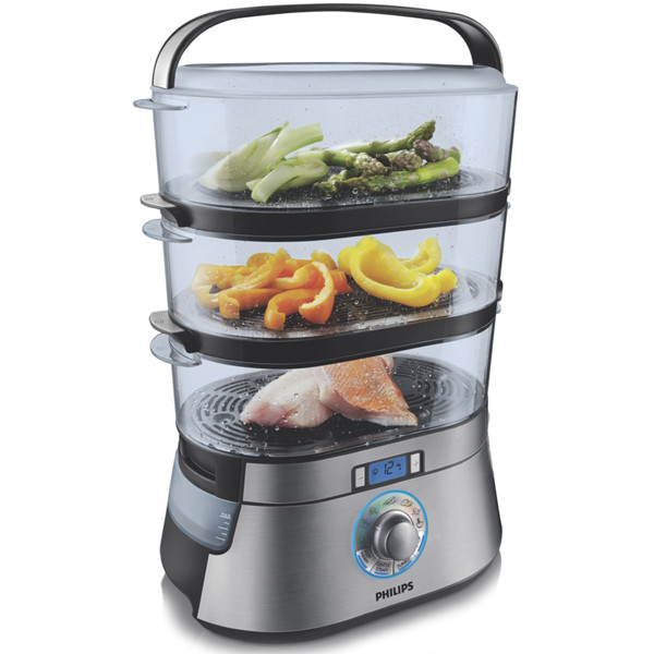 philips Cuiseur vapeur 3 paniers 2000w philips