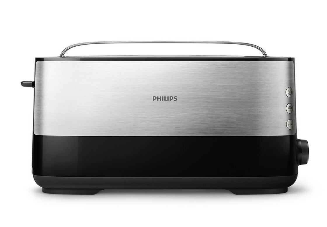 philips Grille-pains 1 fente 1030w noir/inox philips