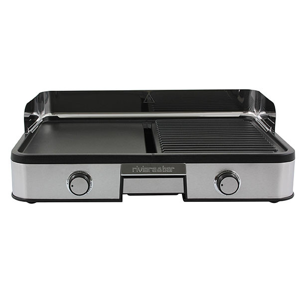 riviera and bar Plancha électrique et grill 49x31cm 2000w riviera and bar