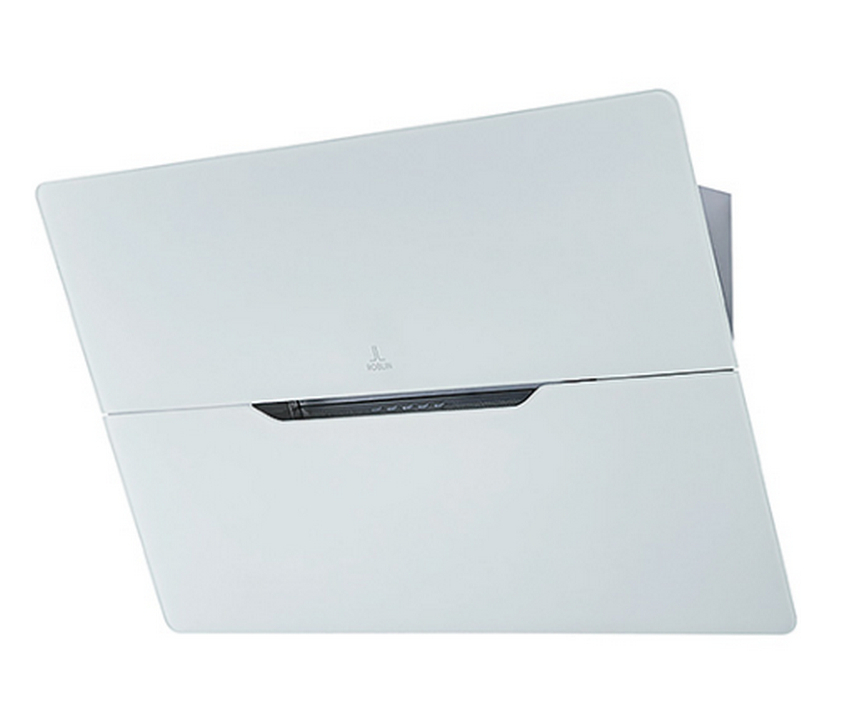 roblin Hotte décorative inclinée 80cm 590m3/h verre blanc roblin