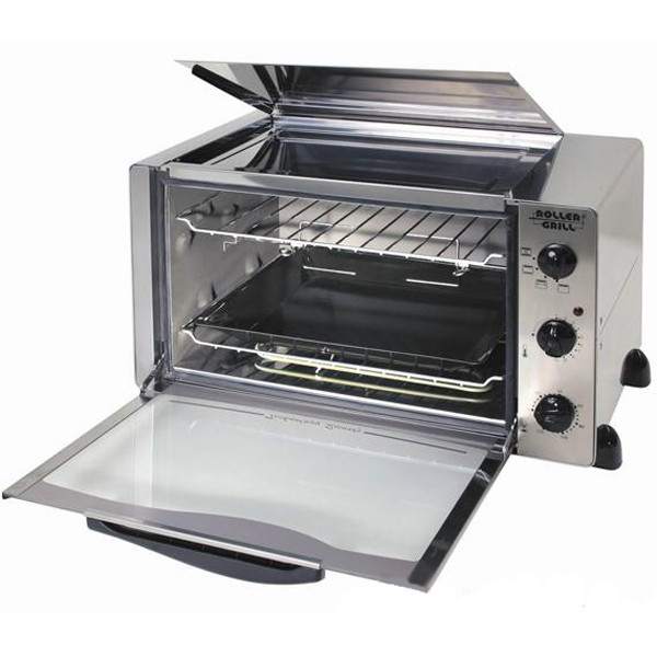 roller grill Four multifonctions quartz infrarouge 34l 1500w/700w + plaque mijotage roller grill