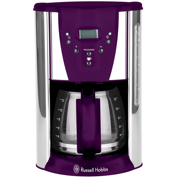 russell hobbs Cafetière programmable 18 tasses 950w prune russell hobbs