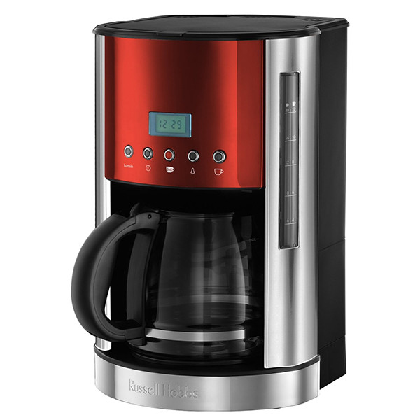russell hobbs Cafetière programmable 20 tasses 1000w rouge russell hobbs