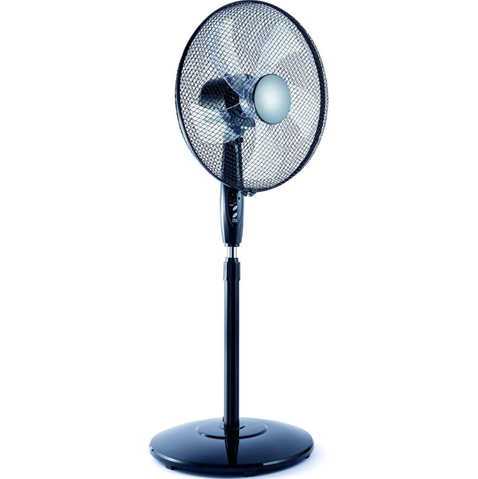 saneo Ventilateur sur pied 40cm 50w 3 vitesses noir saneo