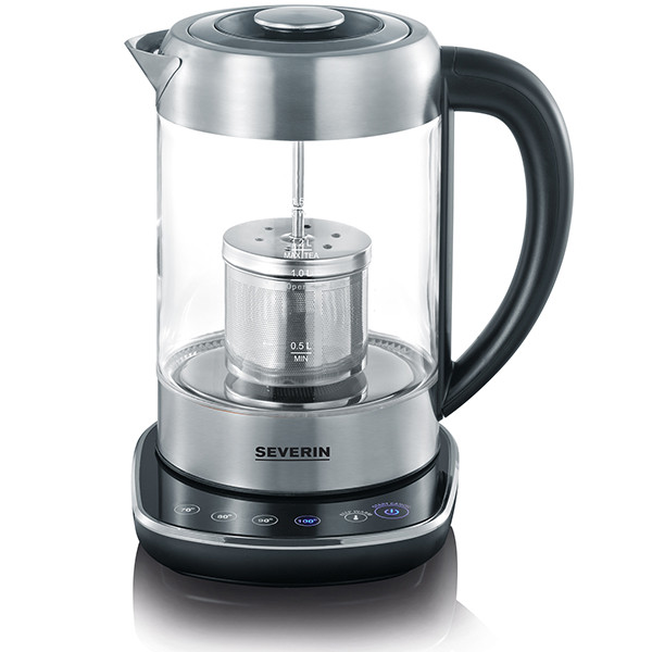 severin Théière électrique en verre 1.5l 3000w température réglable severin