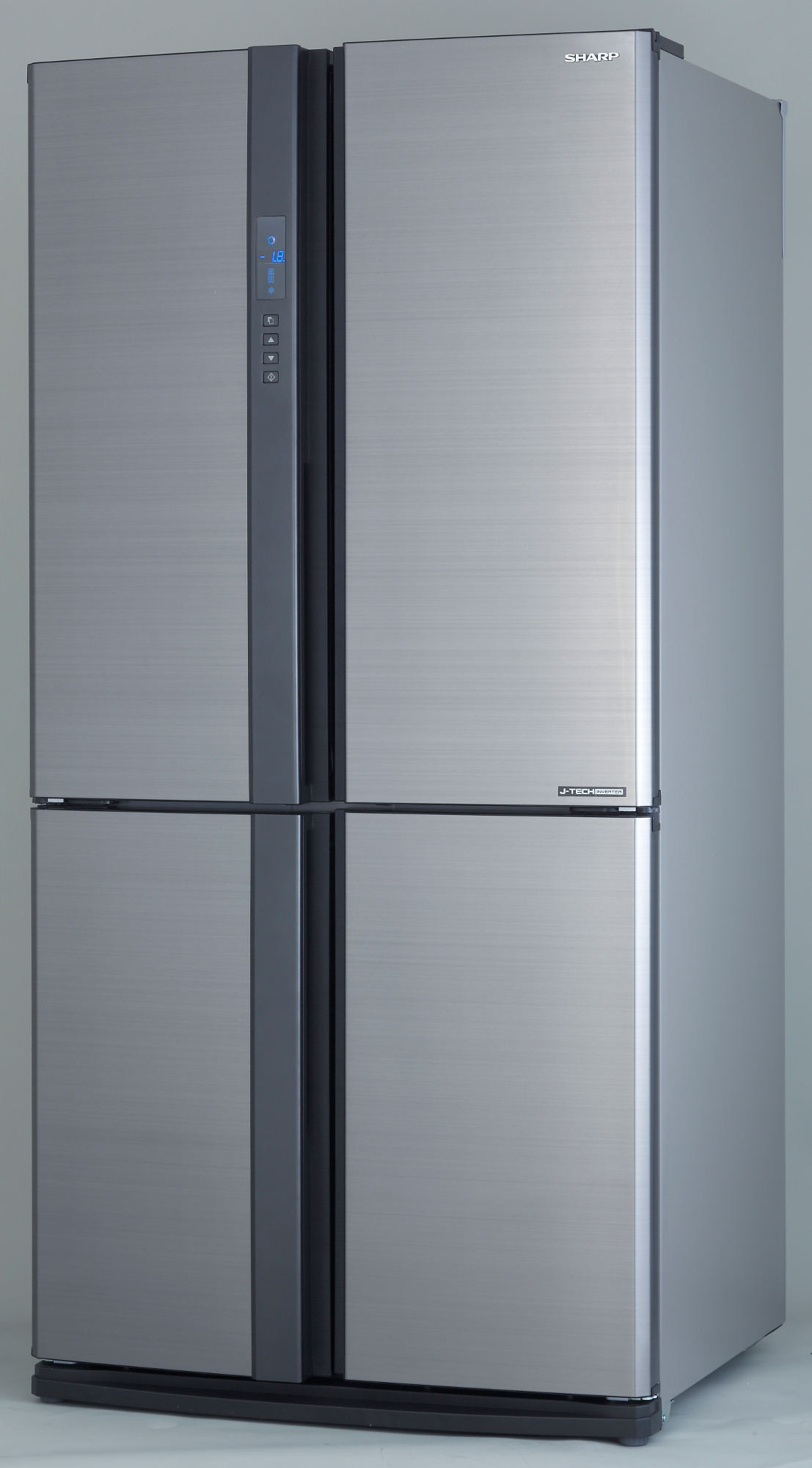 sharp Réfrigérateur multi-portes 90cm 605l a++ nofrost silver sharp