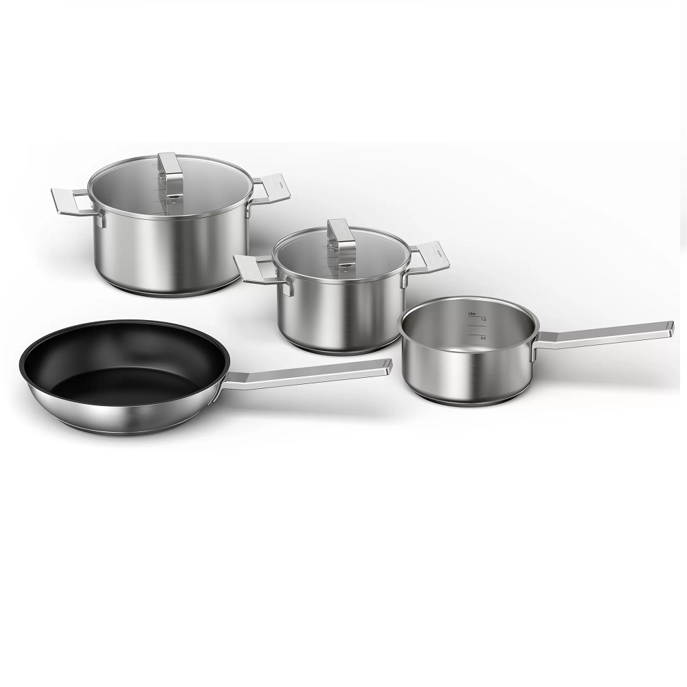 siemens Batterie de cuisine 4 pièces acier inoxydable siemens