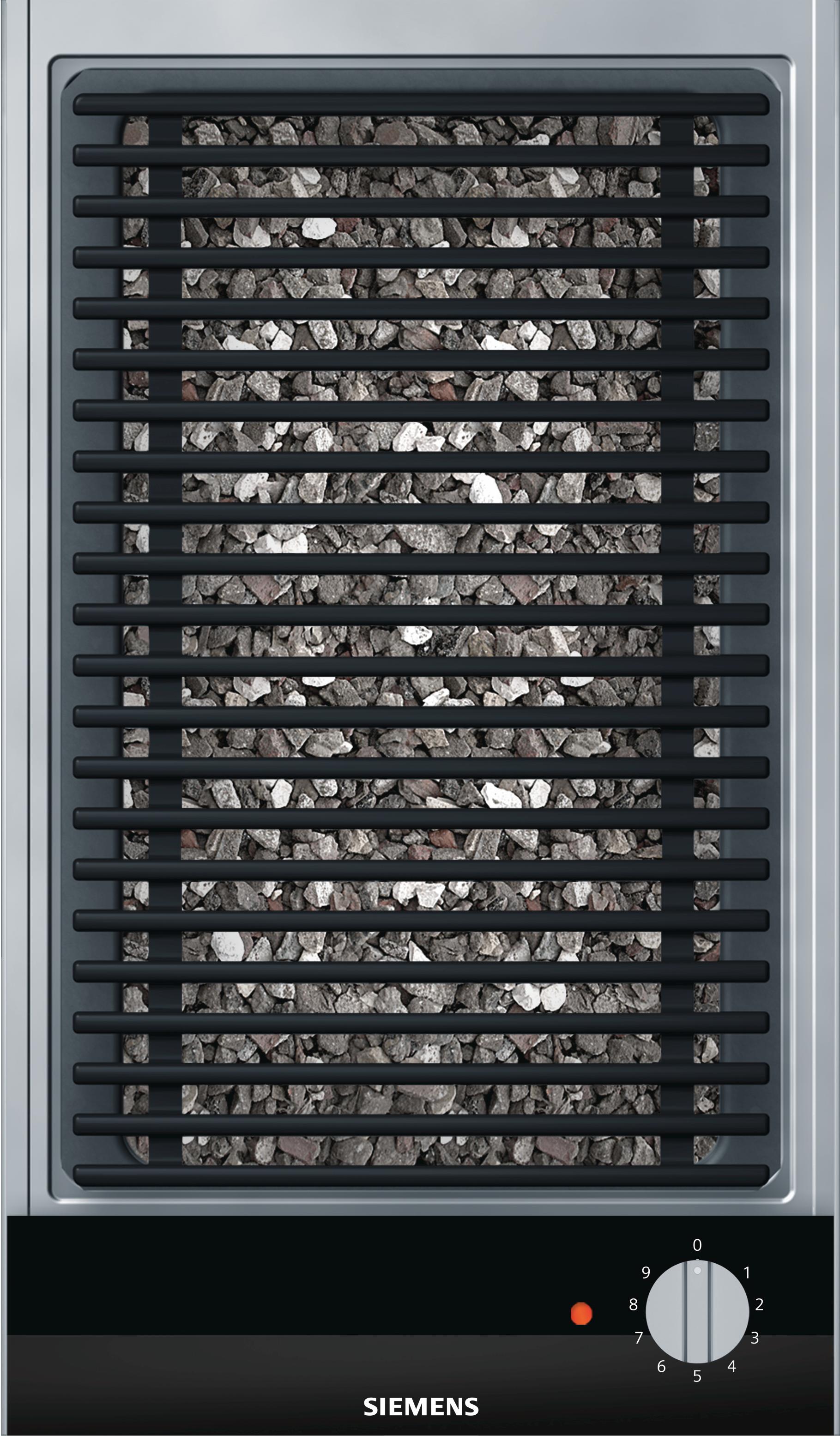 siemens Domino barbecue pierres de lave 30cm 2400w siemens