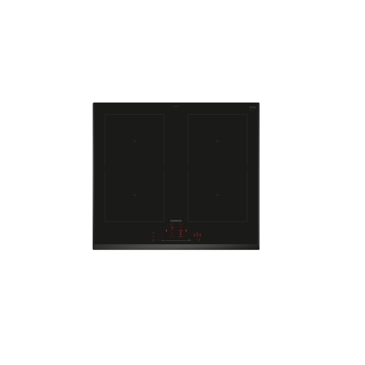 siemens Table de cuisson à induction 60cm 4 foyers 7400w noir siemens