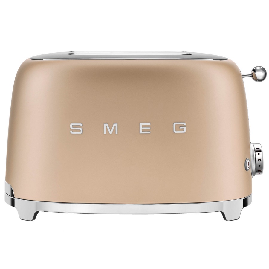 smeg Grille-pains 2 fentes 950w or mat smeg