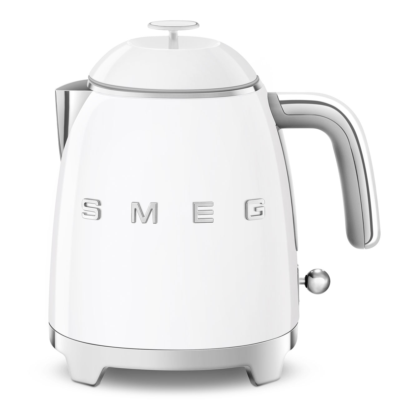 smeg bouilloire sans fil 0.8l 1400w blanc klf05wheu