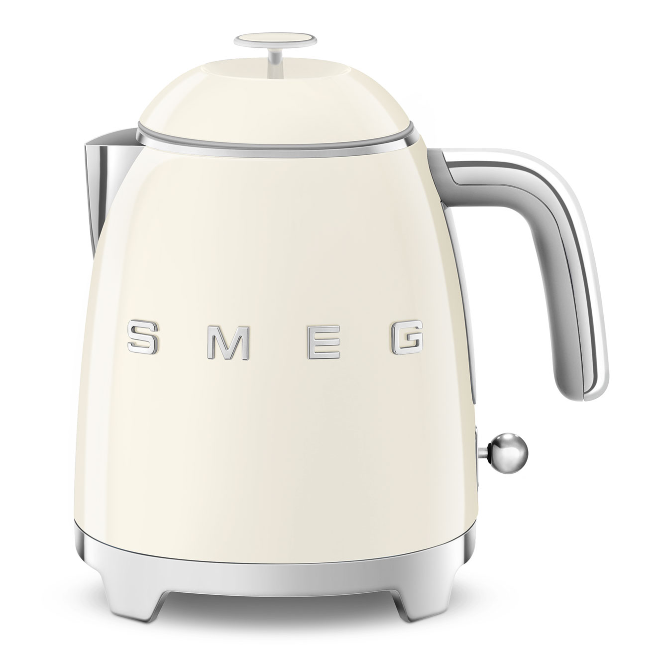 smeg bouilloire sans fil 0.8l 1400w crème klf05creu