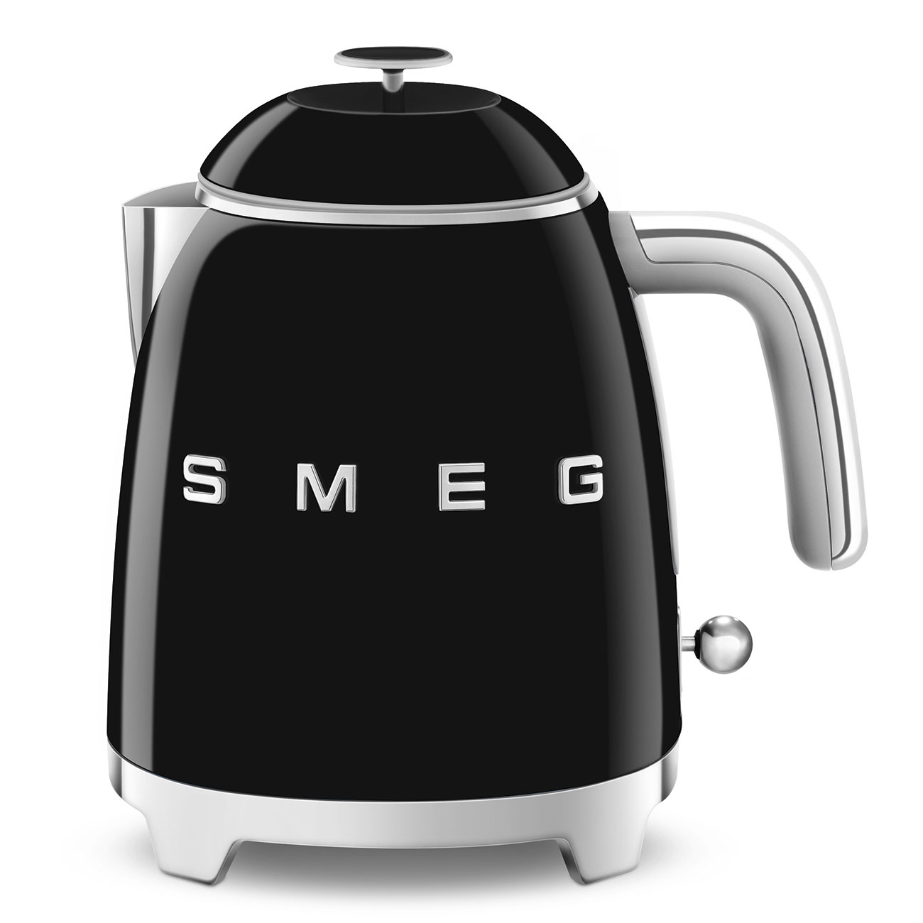 smeg bouilloire sans fil 0.8l 1400w noir klf05bleu