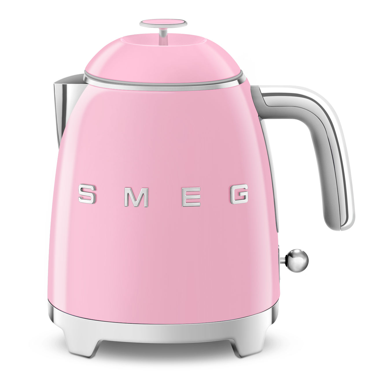 smeg bouilloire sans fil 0.8l 1400w rose klf05pkeu