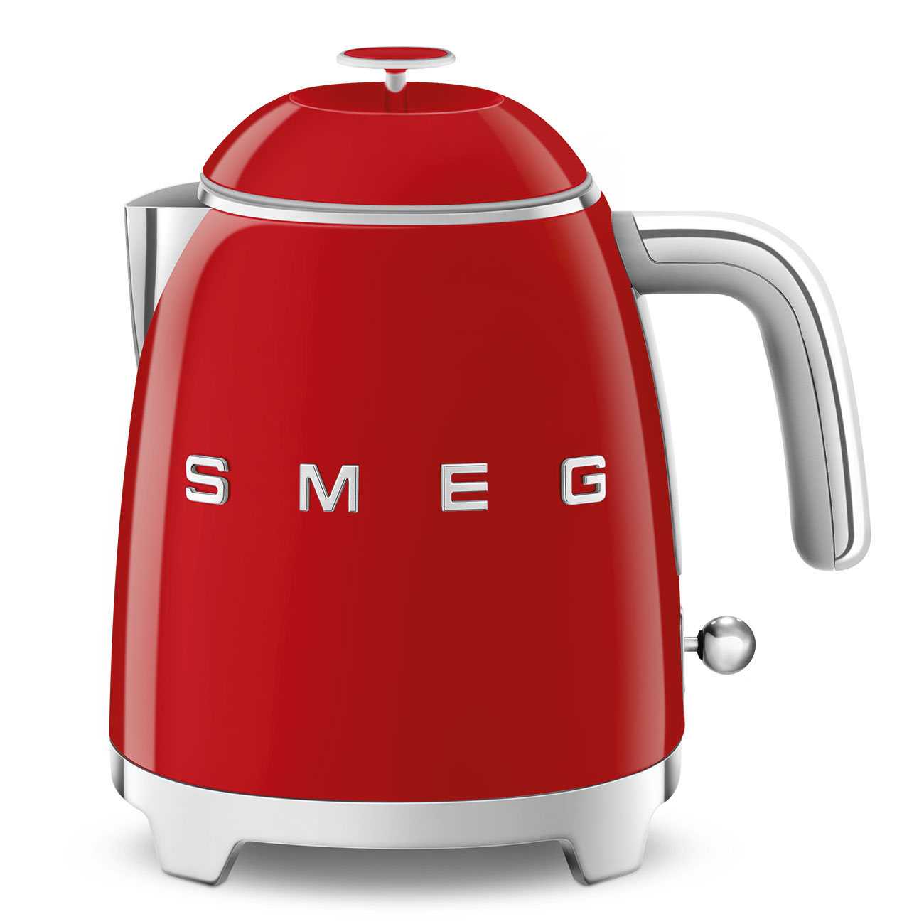 smeg bouilloire sans fil 0.8l 1400w rouge klf05rdeu