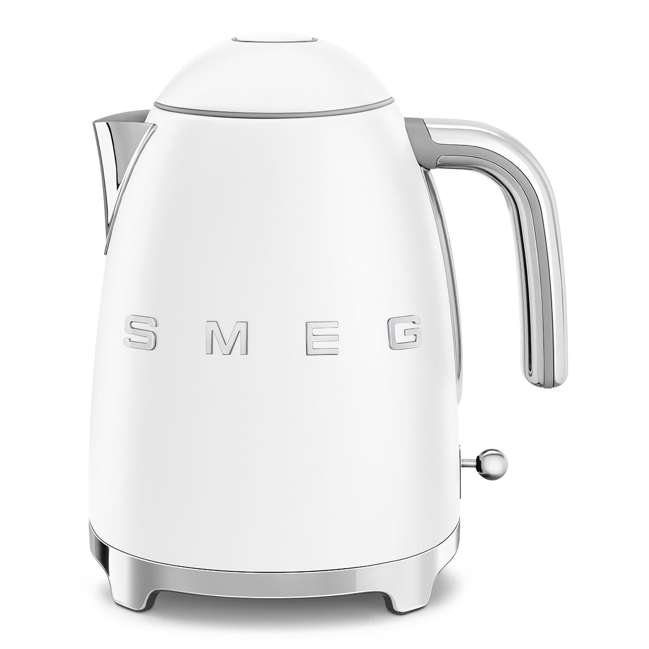 smeg bouilloire sans fil 1.7l 2400w blanc mat klf03whmeu
