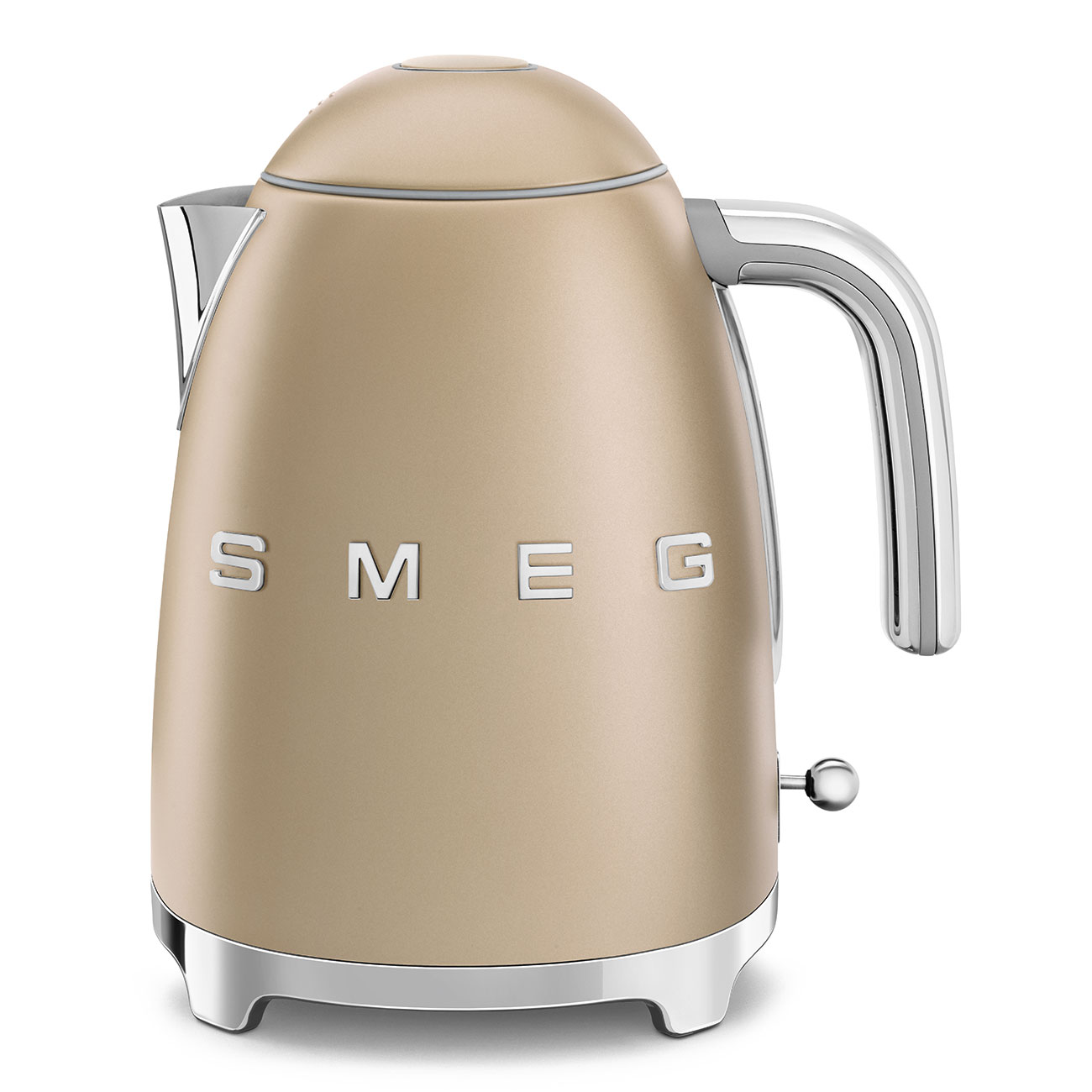 smeg bouilloire sans fil 1.7l 2400w or klf03chmeu