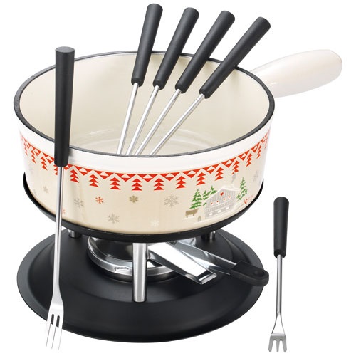 tableandcook Poêlon savoyard en fonte émaillée 22cm beige tableandcook