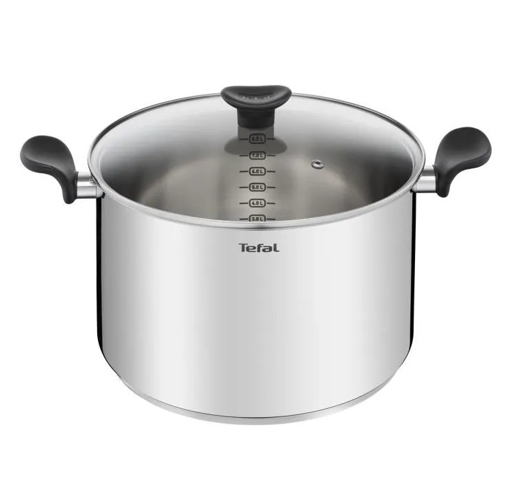 tefal Marmite inox 28cm + couvercle en verre tefal