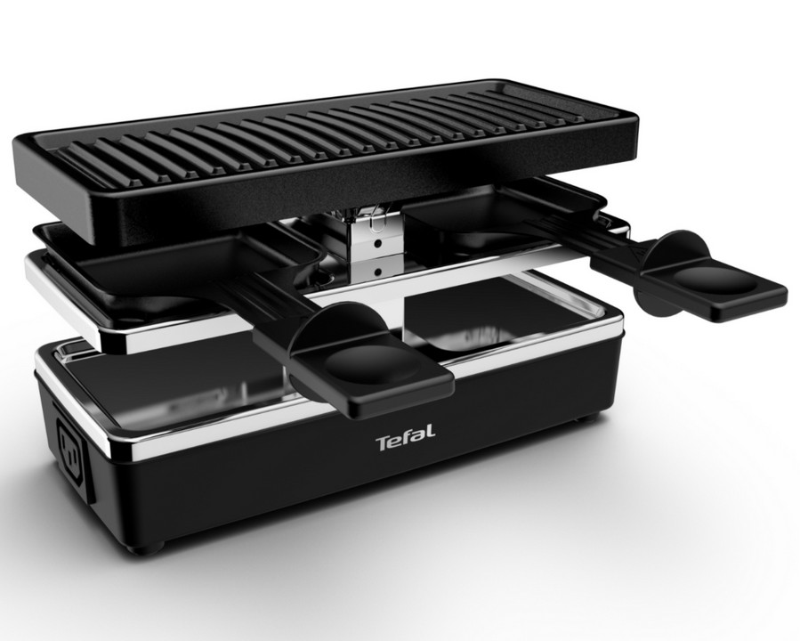 tefal appareil à raclette 2 personnes 400w + gril re230812