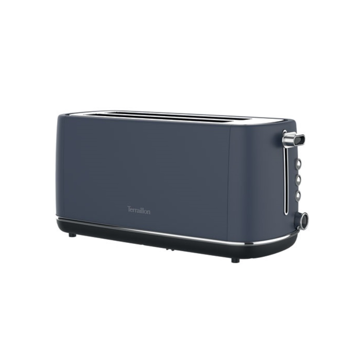 terraillon Grille-pain long 2 fentes 1550w bleu nuit terraillon