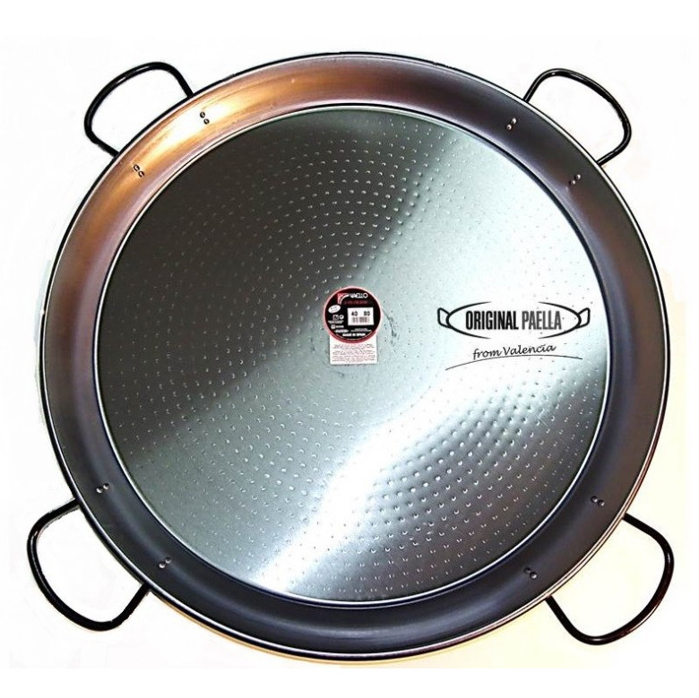 vaello campos Plat à paella en acier poli 80cm pour 40 personnes vaello campos