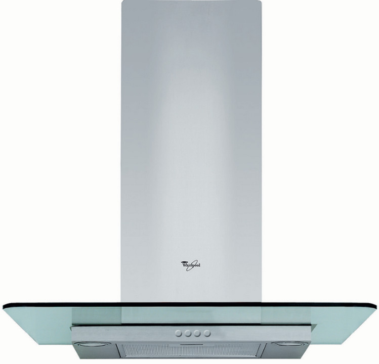 whirlpool Hotte décorative murale 60cm 65db 432m3/h inox/verre whirlpool