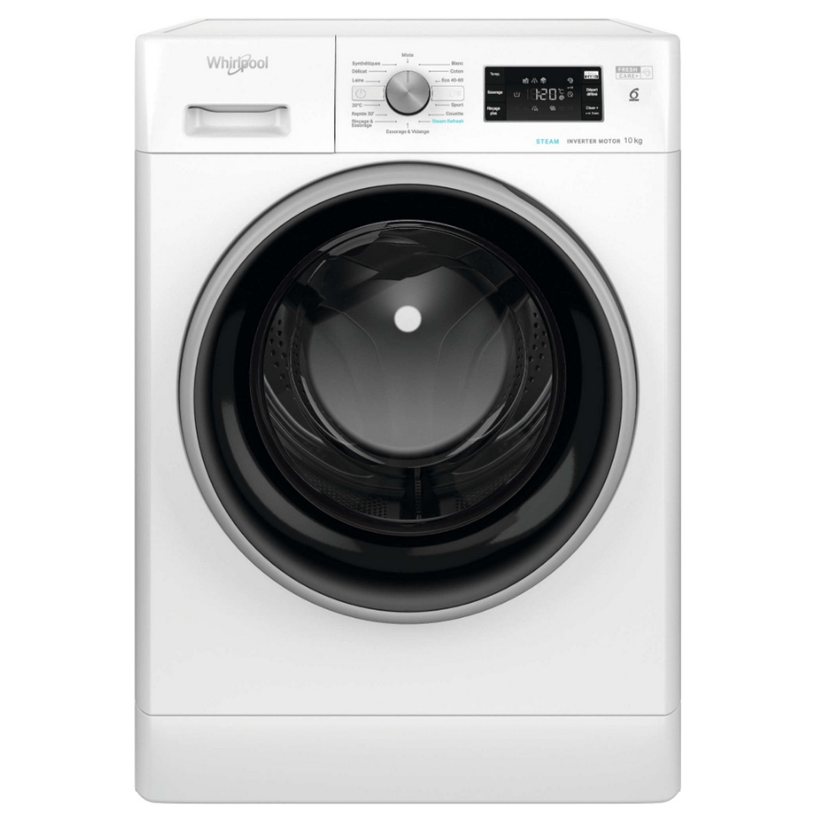 whirlpool Lave-linge hublot 10kg 1400 tours/min blanc whirlpool