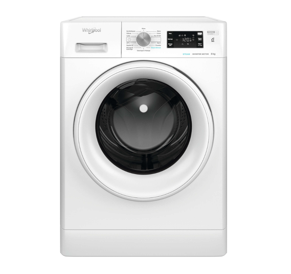 whirlpool Lave-linge hublot 8kg 1400 tours/min whirlpool