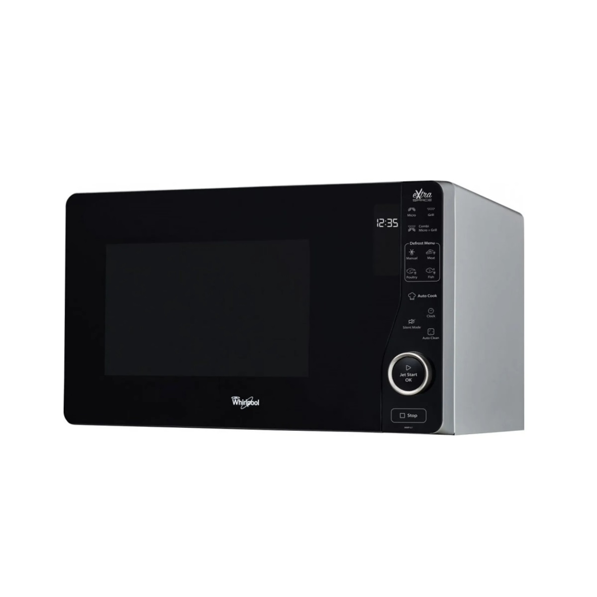 whirlpool Micro-ondes grill 25l 1000w argent whirlpool