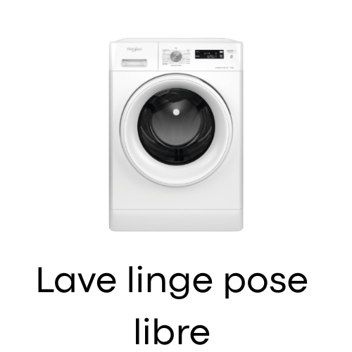 Whirlpool lave linge pose libre